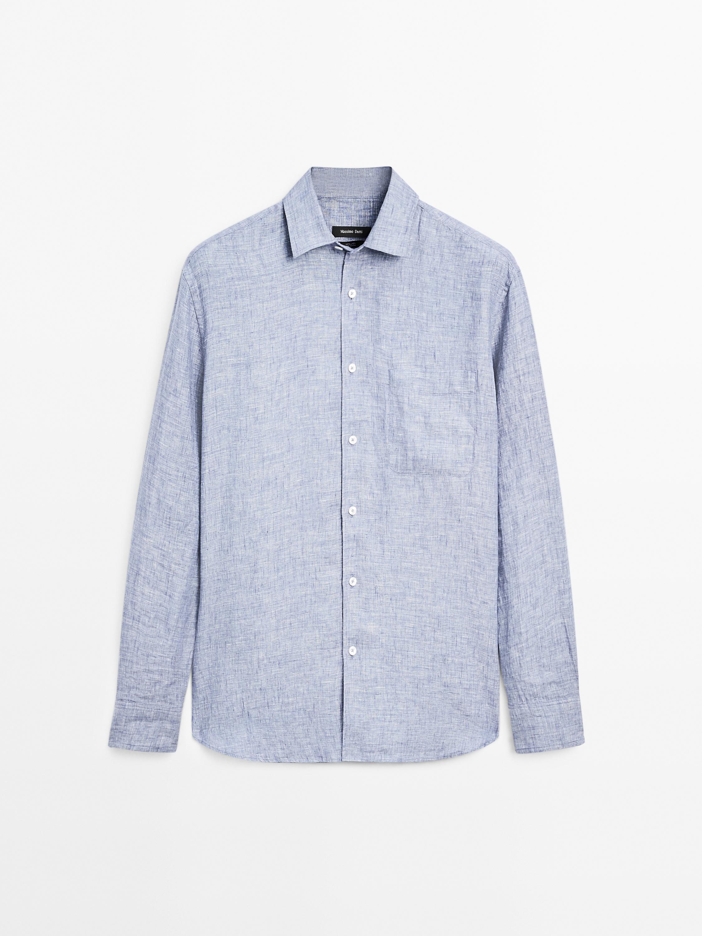 100% linen regular fit shirt